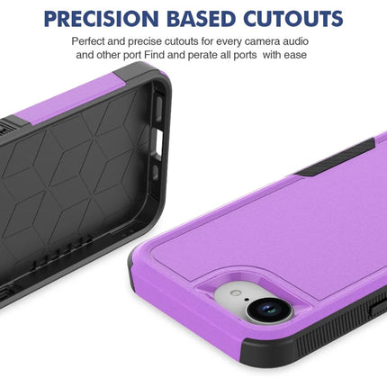 For iPhone 16e Case 2 in 1 PC + TPU Shockproof Phone Cover