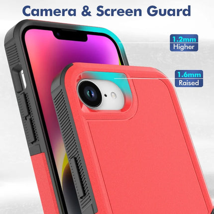 For iPhone 16e Case 2 in 1 PC + TPU Shockproof Phone Cover