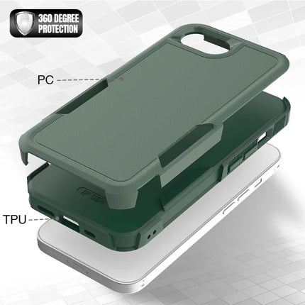 For iPhone 16e Case 2 in 1 PC + TPU Shockproof Phone Cover