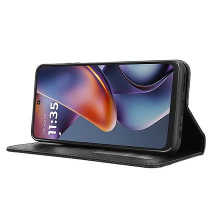 For Motorola Moto G (2025) 5G Retro PU Leather Case Phone Wallet Stand Cover