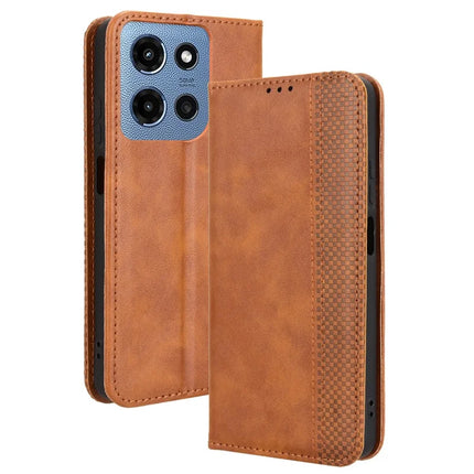For Motorola Moto G (2025) 5G Retro PU Leather Case Phone Wallet Stand Cover