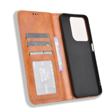 For Motorola Moto G (2025) 5G Retro PU Leather Case Phone Wallet Stand Cover