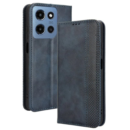 For Motorola Moto G (2025) 5G Retro PU Leather Case Phone Wallet Stand Cover