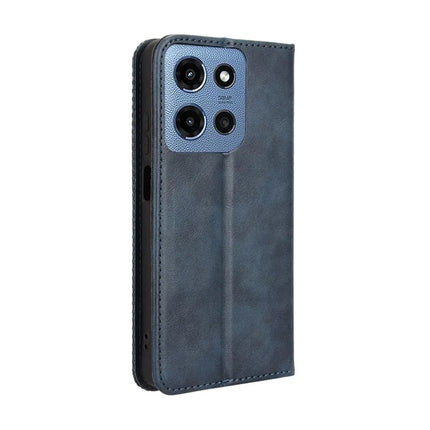 For Motorola Moto G (2025) 5G Retro PU Leather Case Phone Wallet Stand Cover