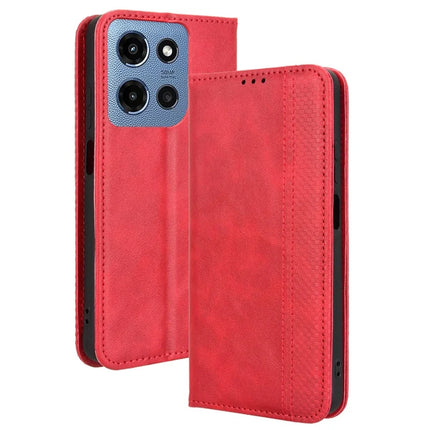 For Motorola Moto G (2025) 5G Retro PU Leather Case Phone Wallet Stand Cover