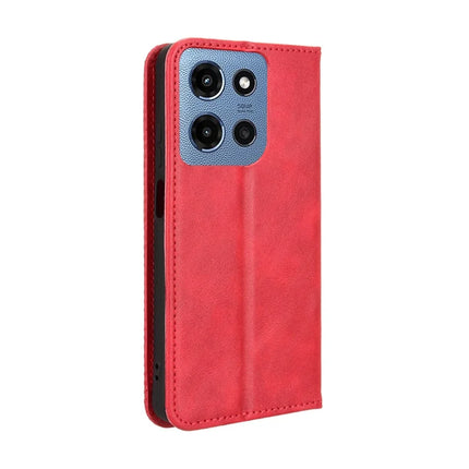 For Motorola Moto G (2025) 5G Retro PU Leather Case Phone Wallet Stand Cover