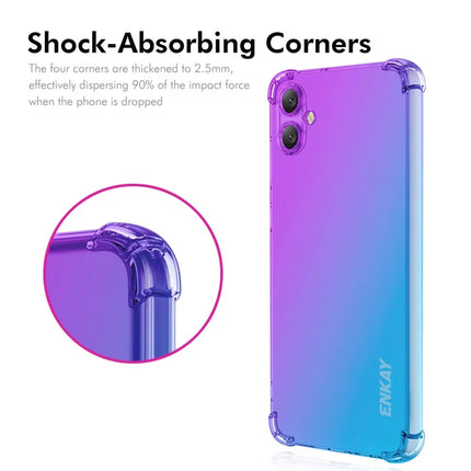 For Samsung Galaxy A06 Case ENKAY Gradient Series Thickened Four Corner Anti-Drop TPU Phone Cover