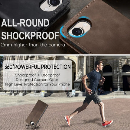 For iPhone 16e Wallet Case CASEME 013 Series PU Leather Phone Cover Stand