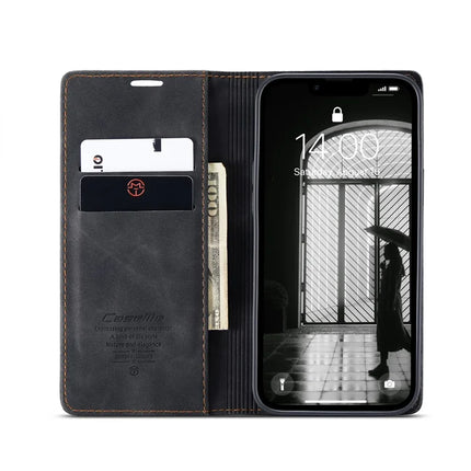 For iPhone 16e Wallet Case CASEME 013 Series PU Leather Phone Cover Stand