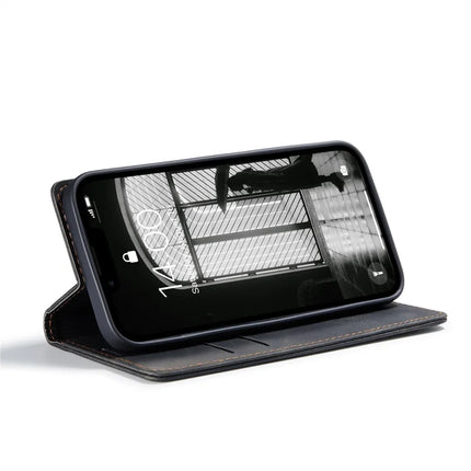 For iPhone 16e Wallet Case CASEME 013 Series PU Leather Phone Cover Stand