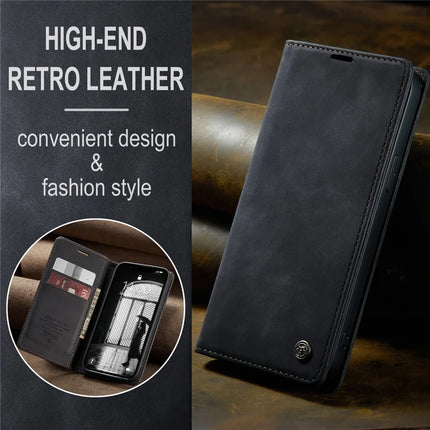 For iPhone 16e Wallet Case CASEME 013 Series PU Leather Phone Cover Stand
