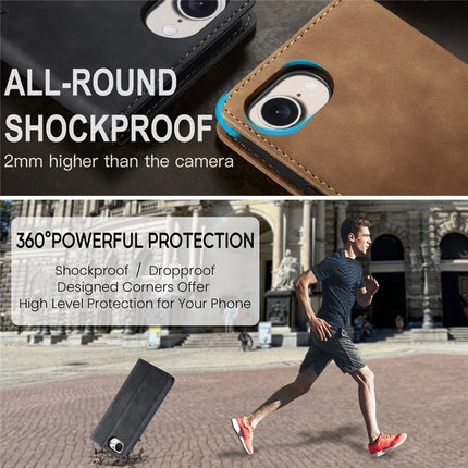 For iPhone 16e Wallet Case CASEME 013 Series PU Leather Phone Cover Stand