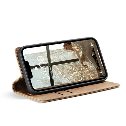 For iPhone 16e Wallet Case CASEME 013 Series PU Leather Phone Cover Stand