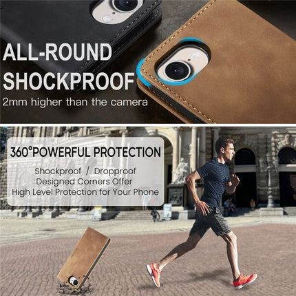For iPhone 16e Wallet Case CASEME 013 Series PU Leather Phone Cover Stand