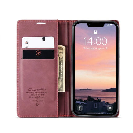 For iPhone 16e Wallet Case CASEME 013 Series PU Leather Phone Cover Stand