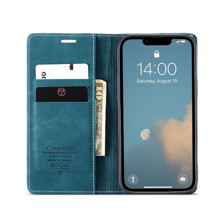 For iPhone 16e Wallet Case CASEME 013 Series PU Leather Phone Cover Stand