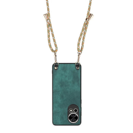 For Huawei nova 13 5G Retro Leather Phone Back Cover with Adjustable Strap