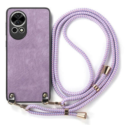 For Huawei nova 13 5G Retro Leather Phone Back Cover with Adjustable Strap