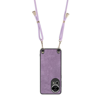 For Huawei nova 13 5G Retro Leather Phone Back Cover with Adjustable Strap
