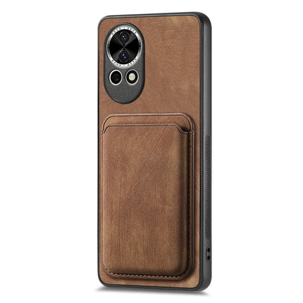 For Huawei nova 13 5G Case Retro Leather TPU Phone Back Cover with Detachable Card Slot