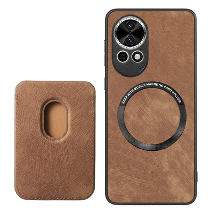 For Huawei nova 13 5G Case Retro Leather TPU Phone Back Cover with Detachable Card Slot