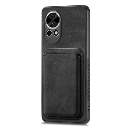 For Huawei nova 13 5G Case Retro Leather TPU Phone Back Cover with Detachable Card Slot