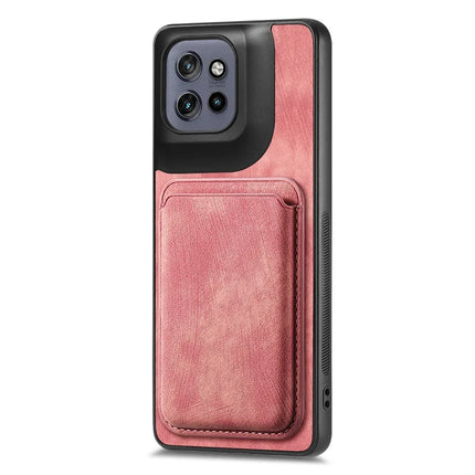 For Motorola Edge 50 Neo 5G Case Retro Leather TPU Phone Back Cover with Detachable Card Slot