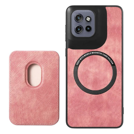 For Motorola Edge 50 Neo 5G Case Retro Leather TPU Phone Back Cover with Detachable Card Slot