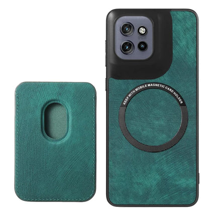 For Motorola Edge 50 Neo 5G Case Retro Leather TPU Phone Back Cover with Detachable Card Slot