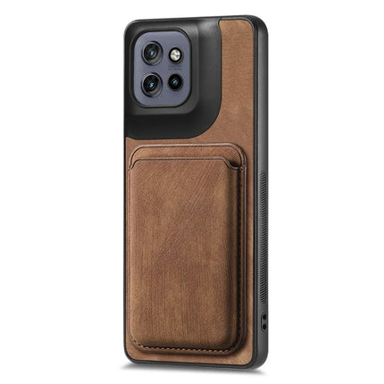 For Motorola Edge 50 Neo 5G Case Retro Leather TPU Phone Back Cover with Detachable Card Slot