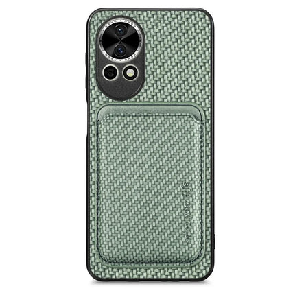 For Huawei nova 13 5G Case Magnetic Detachable Card Holder Phone Back Cover - Green