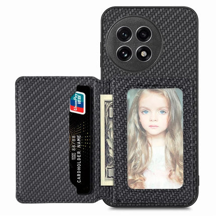 For OnePlus Ace 5 5G / OnePlus Ace 5 Pro 5G Case RFID Blocking Carbon Fiber Leather Phone Back Cover with Card Holder