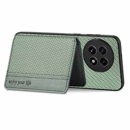 For OnePlus Ace 5 5G / OnePlus Ace 5 Pro 5G Case RFID Blocking Carbon Fiber Leather Phone Back Cover with Card Holder