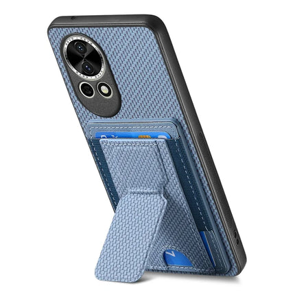 For Huawei nova 13 5G Case with Card Holder Kickstand Fiber Pattern Leather Back Cover