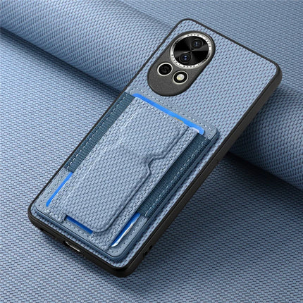 For Huawei nova 13 5G Case with Card Holder Kickstand Fiber Pattern Leather Back Cover
