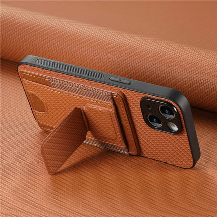For Huawei nova 13 5G Case with Card Holder Kickstand Fiber Pattern Leather Back Cover