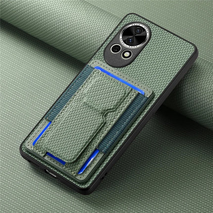 For Huawei nova 13 5G Case with Card Holder Kickstand Fiber Pattern Leather Back Cover