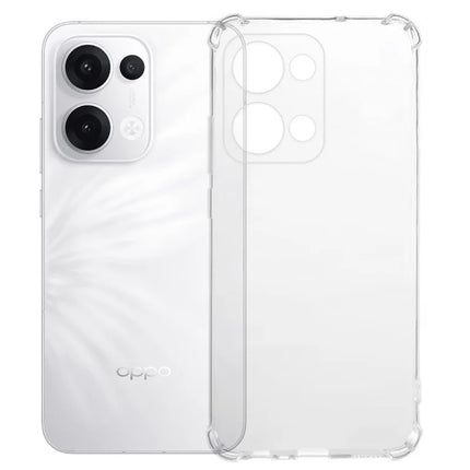 For Oppo Reno13 Pro 5G Clear Phone Case KALEBOL KLB-TPU001 1.5mm TPU Shockproof Phone Cover - Transparent
