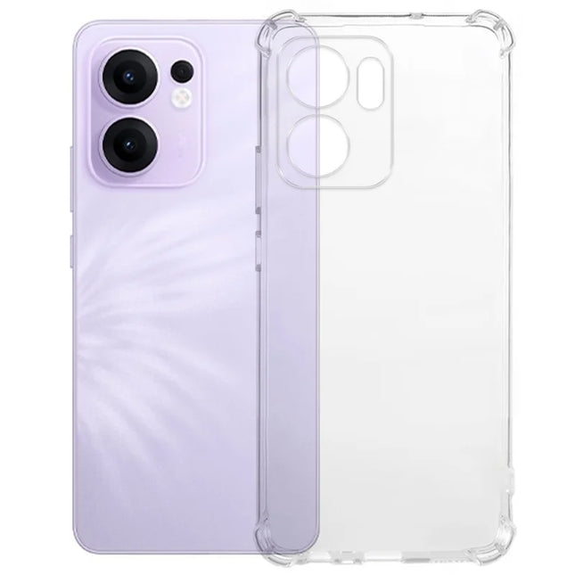 For Oppo Reno13 F 5G Clear Phone Case KALEBOL KLB-TPU001 1.5mm TPU Shockproof Phone Cover - Transparent