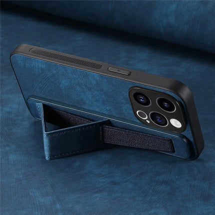 For Samsung Galaxy A56 5G Case with Wristband Kickstand Leather + TPU Phone Cover