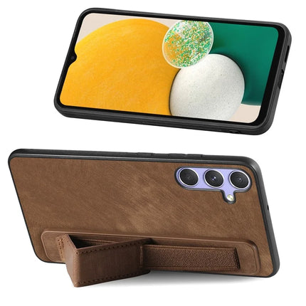 For Samsung Galaxy A36 5G Case with Wristband Kickstand Leather + TPU Phone Cover
