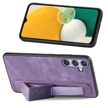 For Samsung Galaxy A36 5G Case with Wristband Kickstand Leather + TPU Phone Cover