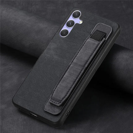 For Samsung Galaxy A36 5G Case with Wristband Kickstand Leather + TPU Phone Cover
