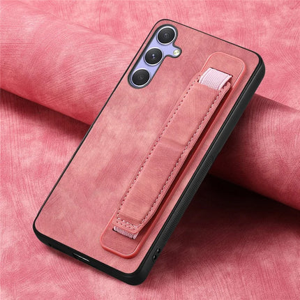 For Samsung Galaxy A36 5G Case with Wristband Kickstand Leather + TPU Phone Cover
