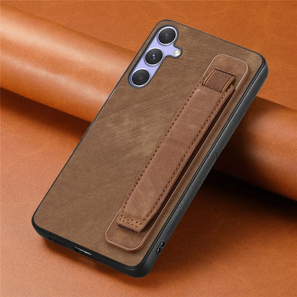 For Samsung Galaxy A26 5G Case with Wristband Kickstand Leather + TPU Phone Cover