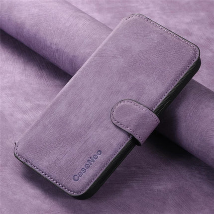 For OnePlus Ace 5 5G / OnePlus Ace 5 Pro 5G Case CASENEO Detachable Magnetic RFID Block Leather Phone Wallet Cover - Purple