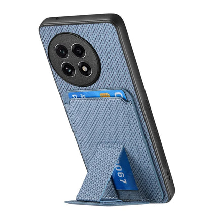 For OnePlus Ace 5 5G / OnePlus Ace 5 Pro 5G Case Card Holder Carbon Fiber Texture Leather Coated TPU Phone Cover
