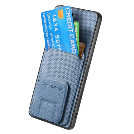 For OnePlus Ace 5 5G / OnePlus Ace 5 Pro 5G Case Card Holder Carbon Fiber Texture Leather Coated TPU Phone Cover
