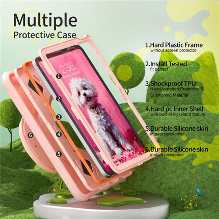 For iPad 10.9 (2022) Case Cute Dog Pattern Kickstand PC+Silicone+TPU Tablet Cover