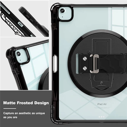 For iPad Air 13 (2024) / iPad Pro 12.9 (2022) / (2021) / (2020) / (2018) Case Kickstand PC+TPU+Acrylic Clear Tablet Cover